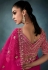 Magenta tissue saree with blouse 5421