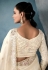 Cream tissue saree with blouse 5422