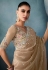 Brown tissue saree with blouse 5425
