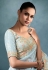 Sky blue tissue saree with blouse 5426