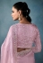 Pink tissue saree with blouse 5427