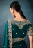 Teal tissue saree with blouse 5428