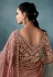Pink tissue saree with blouse 5429