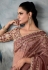 Pink tissue saree with blouse 5429