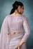 Lavender tissue saree with blouse 5430