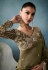 Mehndi tissue saree with blouse 5431