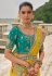 Mustard viscose jacquard saree with blouse 7202