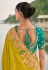 Light green viscose jacquard saree with blouse 7208