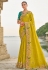 Light green viscose jacquard saree with blouse 7208