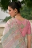 Pink viscose jacquard saree with blouse 7209