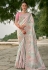 Pink viscose jacquard saree with blouse 7209