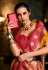 Mustard silk saree with blouse 820003