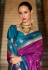 Magenta silk saree with blouse 820002