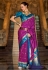 Magenta silk saree with blouse 820002