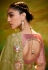 Mehndi organza saree with blouse 5381
