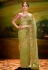 Mehndi organza saree with blouse 5381