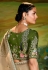 Beige organza saree with blouse 5395