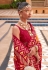 Orange silk saree with blouse 592