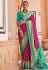 Magenta silk saree with blouse 599