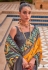 Yellow silk saree with blouse 597