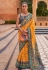 Yellow silk saree with blouse 597