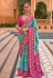 Sky blue silk saree with blouse 591