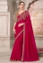 Magenta satin silk saree with blouse 31001
