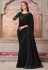 Black georgette saree with blouse 31008