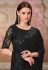Black georgette saree with blouse 31008