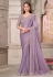 Lavender silk chiffon saree with blouse 31010