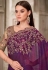 Wine shimmer saree with blouse 31014