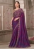 Wine shimmer saree with blouse 31014