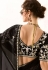 Black organza saree with blouse 2211