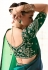 Green organza half n half saree 2214