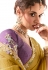 Mustard organza saree with blouse 2215