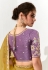 Mustard organza saree with blouse 2215
