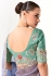 Lavender organza saree with blouse 2217