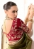 Mehndi organza saree with blouse 2219