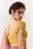 Peach organza half n half saree 2220