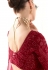 Maroon organza saree with blouse 2222