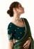 Green organza half n half saree 2223
