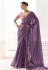 Wine organza saree with blouse 2225
