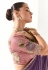 Wine organza saree with blouse 2225