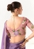 Wine organza saree with blouse 2225