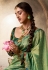Green tissue saree with blouse 6403