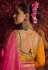 Pink viscose saree with blouse 6901