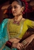 Sky blue viscose saree with blouse 6903