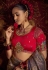 Purple viscose saree with blouse 6905