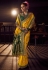 Yellow viscose saree with blouse 6904