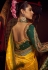 Yellow viscose saree with blouse 6904
